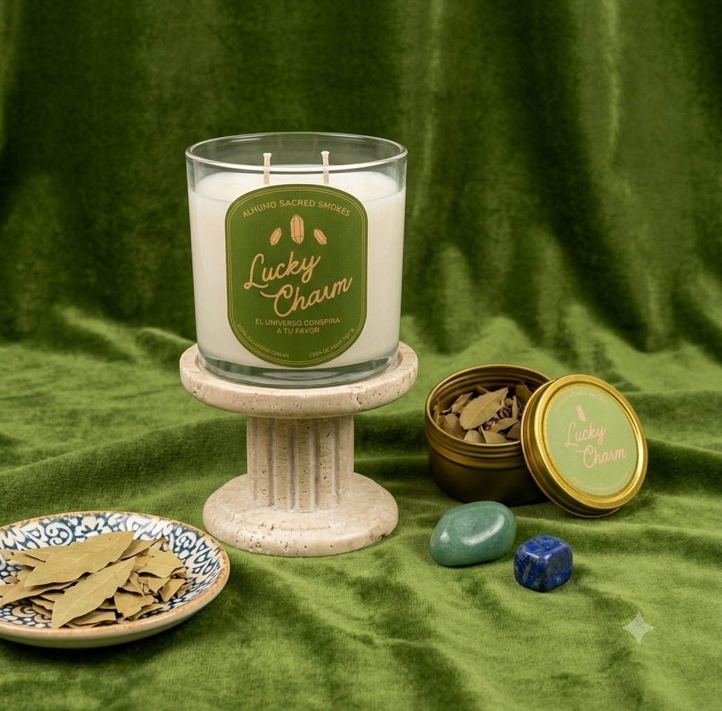 Lucky Charm - Vela Sándalo Blanco + Cardamomo