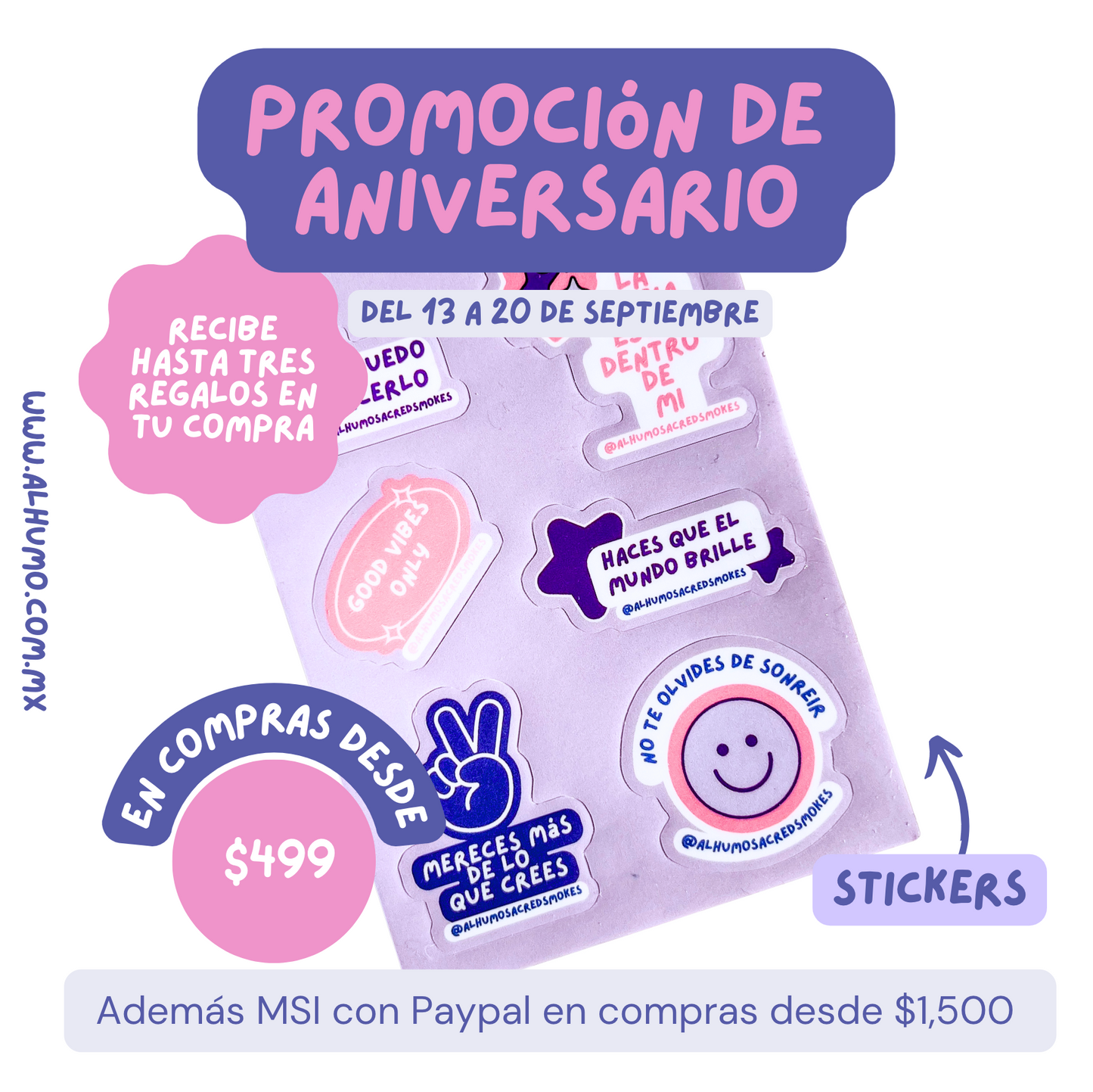 Pack de Calcomanías - PROMO ANIVERSARIO 2023