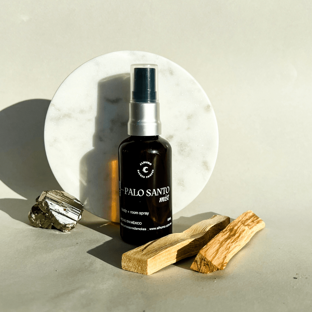 Palo Santo Kit  50 gr de palo santo + mist + vela – Alhumo Sacred Smokes