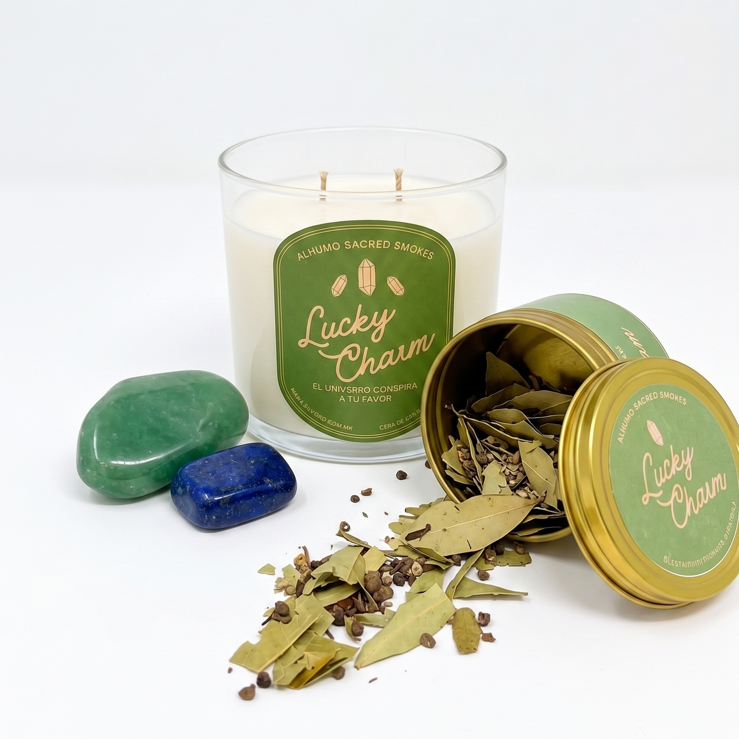 Lucky Charm - Vela Sándalo Blanco + Cardamomo