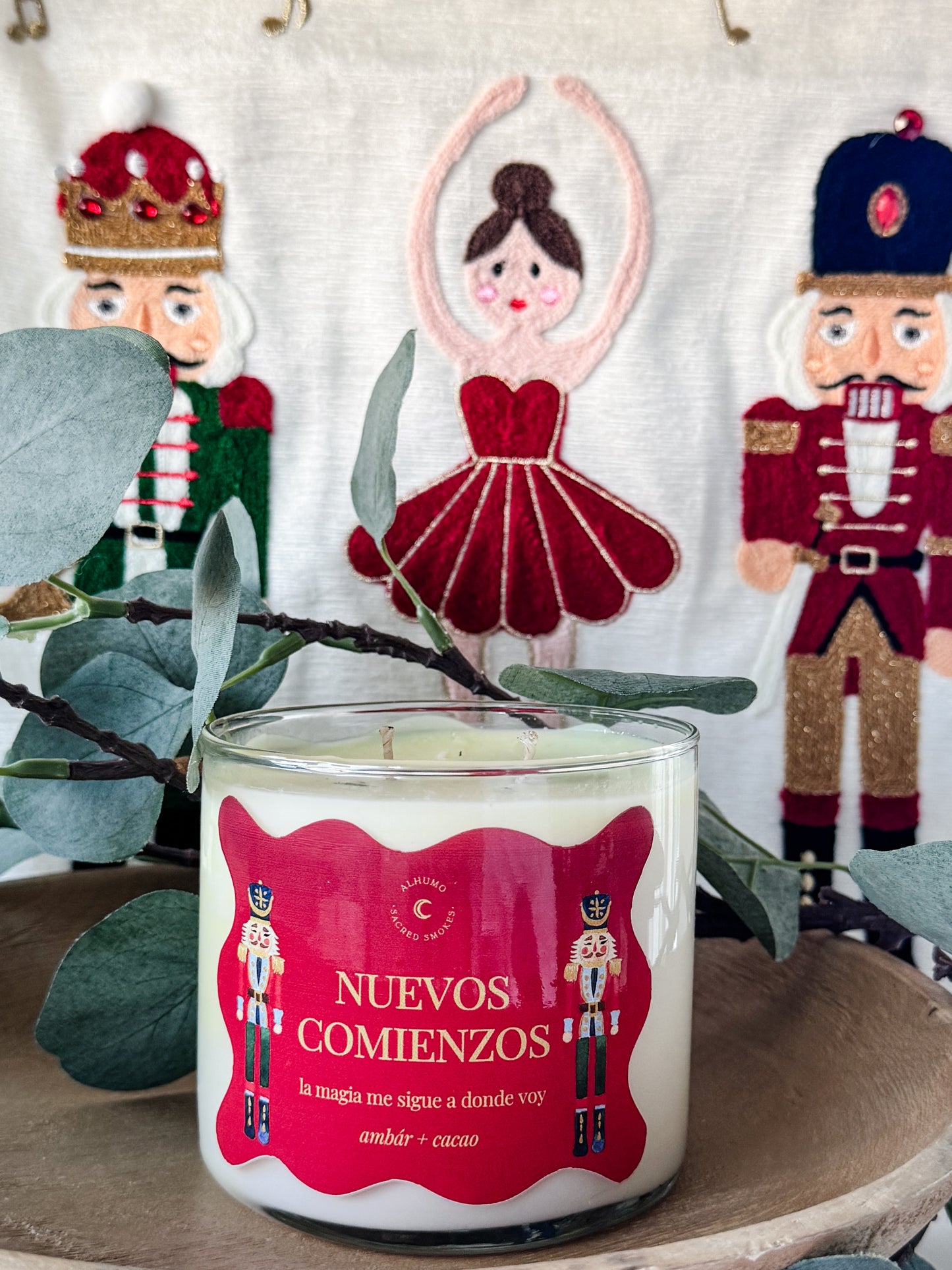 Vela Nuevos Comienzos | Ámbar + cacao