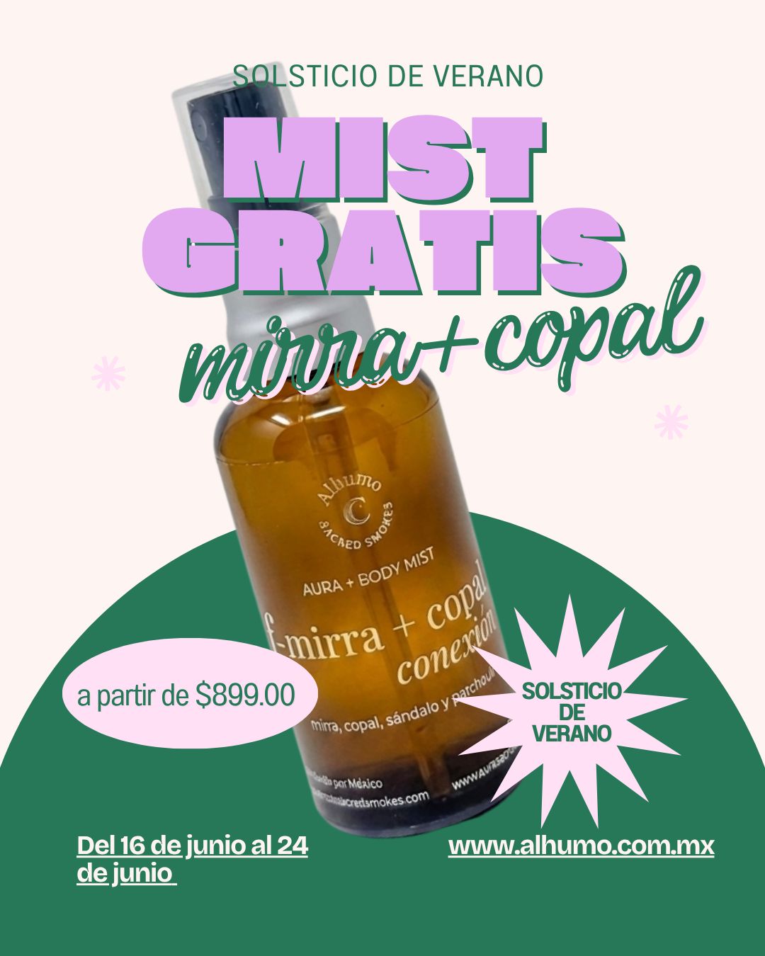 Mist MIRRA COPAL - Solsticio de Verano Sale 26