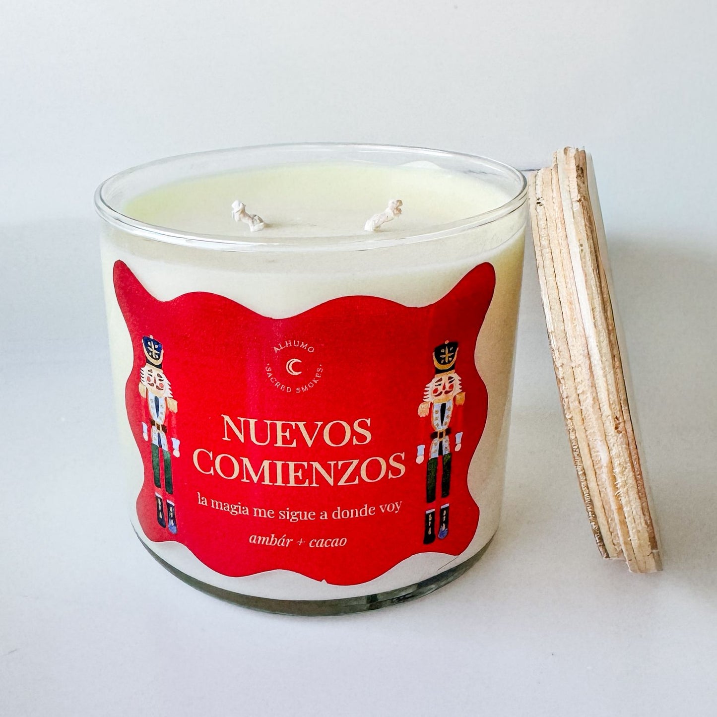 Vela Nuevos Comienzos | Ámbar + cacao