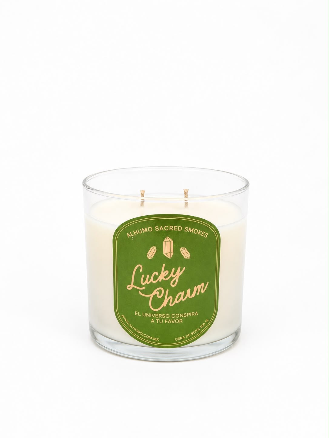 Lucky Charm - Vela Sándalo Blanco + Cardamomo