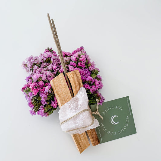 Palo Santo Bundle Cuarzo Rosa - Alhumo Sacred Smokes