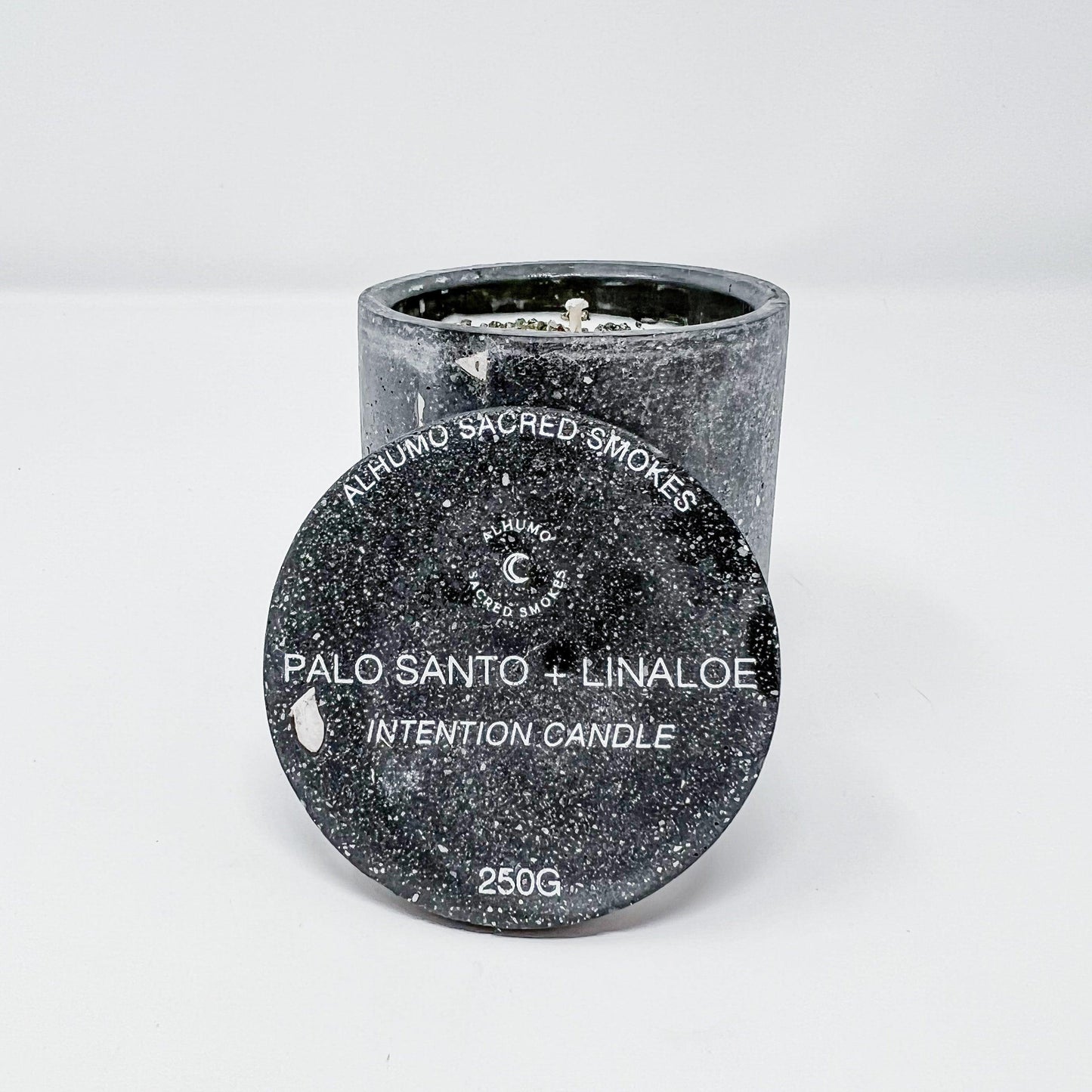 Vela de Concreto Palo Santo + Linaloe - Alhumo Sacred Smokes